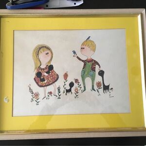 Miriam Bess  1960's boy and girl artwork